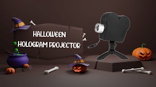 Halloween Hologram Projector  3D Zombies Ghosts and Party Visuals [upl. by Hillman899]