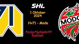 HV71 VS MODO  1 OKTOBER 2024  SHL  HIGHLIGHTS [upl. by Gleda614]