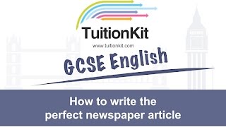 How to write the perfect newspaper article [upl. by Suiravad602]