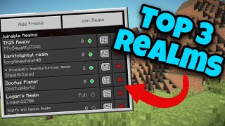 BEST 3 FREE MINECRAFT REALMS 120 2023 CONSOLE PC BEDROCK CODE IN VIDEO [upl. by Lammond]