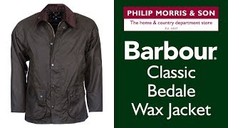 Barbour Classic Bedale Wax Jacket  Key Features [upl. by Ahsinwad760]