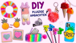 14 DIY LEUKE PLUIZIGE AMBACHTEN  HAARSPELDEN  SCHATTIGE KAMER DECORATIE  TELEFOONHOESJE pluizig [upl. by Miki851]