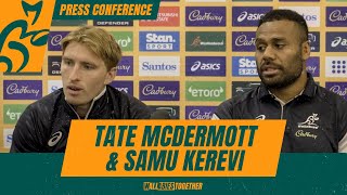 Tate McDermott amp Samu Kerevi  Press Conference [upl. by Aneleairam368]