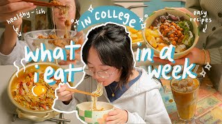 what i cook  eat in a week as a busy college student 🥑 [upl. by Tnarg]