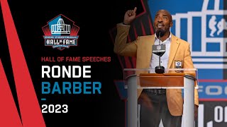 Ronde Barbers Full Hall of Fame Speech  2023 Pro Football Hall of Fame  NFL [upl. by Ekusuy]