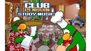 1 Hour of working at the Club Penguin Pizza Parlor Music  Rain Sounds Original [upl. by Aspia135]