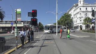 4K Melbourne Tram Driver View  2018 Update Route 96 from St Kilda Beach [upl. by Rakabuba]