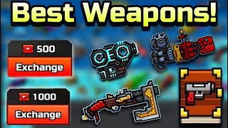 BEST WEAPONS To Purchase From The Gallery  Pixel Gun 3D [upl. by Esbenshade]