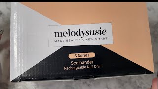 Melody Susie S Series Scamander rechargeable nail drill  unboxingreview [upl. by Apollus]