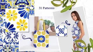 Portuguese Azulejos Tiles amp Patterns  presentation video [upl. by Nahpets]