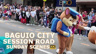 SUNDAY SCENES AT SESSION ROAD BAGUIO CITY PHILIPPINES 4K [upl. by Madea]