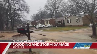 Rock Hill residents cautious as flood water rises [upl. by Emarie]