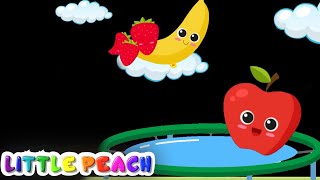 FRUIT TRAMPOLINE PARTY  Baby Sensory  Calming music [upl. by Lucais]