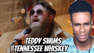 Teddy Swims  Tennessee Whiskey Live From Our Basement  REACTION [upl. by Fasano]