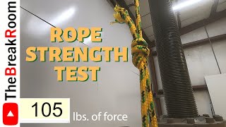 Diamond Braid Rope Strength Test [upl. by Crista589]