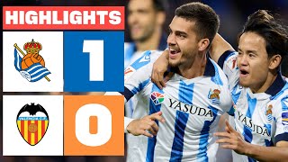 REAL SOCIEDAD 1  0 VALENCIA CF  RESUMEN LALIGA EA SPORTS [upl. by Nortyad771]