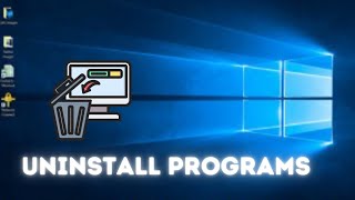 How To Delete Apps In PC  How To Uninstall Programs In Windows 10  Uninstall Apps uninstall [upl. by Rehprotsirhc]