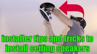 How to install flush mount speakers in ceiling dry wall [upl. by Aivuy]