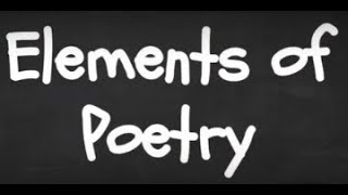 Elements of Poetry [upl. by Ybrek]