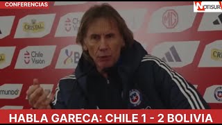 Chile 1 Bolivia 2 Conferencia de prensa de Ricardo Gareca tras derrota histórica [upl. by Rutra]