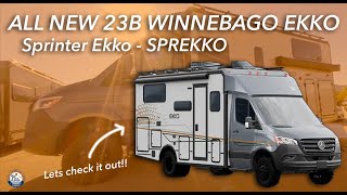 Introducing the NEW Winnebago 23B Mercedes Sprinter Based Ekko Sprekko [upl. by Hashim]