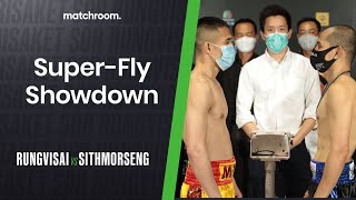 Weighin amp Face Off Srisaket Sor Rungvisai vs Kwanthai Sithmorseng [upl. by Lodnar]