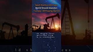 Aramco CEO says energy transition is failing world should abandon fantasy of phasing out oil [upl. by Eliga921]