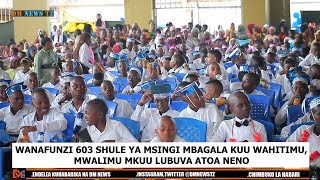 WANAFUNZI 603 SHULE YA MSINGI MBAGALA KUU WAHITIMU MWALIMU MKUU LUBUVA ATOA NENO [upl. by Nylirehc]