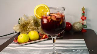 SANGRIA DE FRUTAS Receta fácil y deliciosas vino con fruta 🍇 [upl. by Uok256]