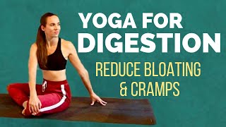 Yoga for Digestion  Reduce bloating cramps and constipation in 10 minutes [upl. by Aicrag471]