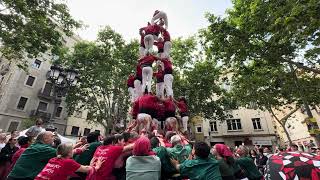 Castellers de Barcelona 4 de 7  Festes de Primavera de la Barceloneta 2024 [upl. by Neryt]