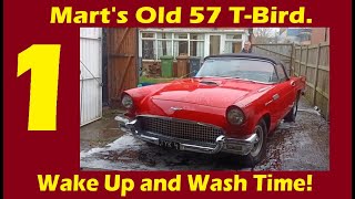 57 TBird Will it run Will it move Will I wash it Marts Garage Update 2415 [upl. by Hecht849]