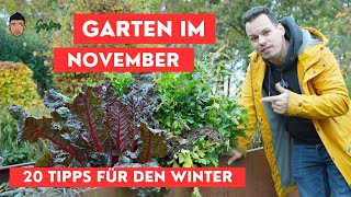 Gartenarbeit November  die 20 wichtigsten Aufgaben vor dem Winter [upl. by Irvin]