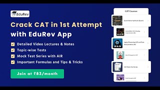 How to crack CAT exam  What all do you get in the EduRev app for CAT  CAT preparation with EduRev [upl. by Bord990]