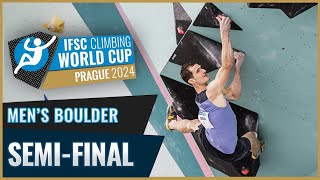 IFSC Men Boulder Semi Final PRAGUE 2024 🔥 [upl. by Ansilma661]