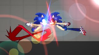 Sonic VS SonicExe LUTA ÉPICA Melon Playground [upl. by Milford65]