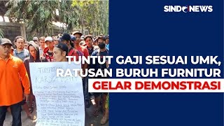 Aksi Buruh Pabrik Kayu di Pasuruan Tuntut Gaji Sesuai UMK Produksi Furnitur Lumpuh Total [upl. by Aiksas469]