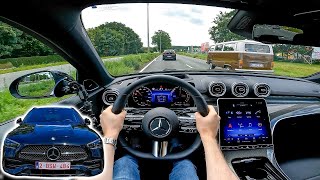 2022 Mercedes CClass Estate C300e POV Test Drive 313 HP PlugIn Hybrid Stationwagon [upl. by Assek]