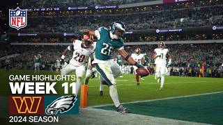 Washington Commanders vs Philadelphia Eagles Game Highlights  NFL 2024 Season Week 11 [upl. by Naitsabas]