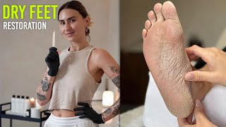 Making Dry Cracked Feet Like New After One Luxury Treatment [upl. by Wightman]