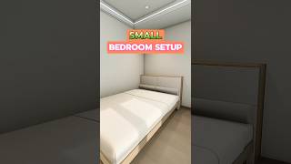 MAXIMIZE Space in Your Small Bedroom Design 3dinterior home bedroomdecor interior design [upl. by Gusta]