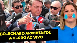 ARRASADOR Michelle e Bolsonaro HUMILHAM Daniela Lima ao vivo na Globo deu dó da militante [upl. by Yrol158]