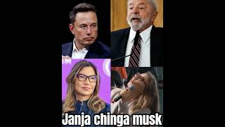 Crise diplomatica Janja xinga Allan Musk shorts video [upl. by Hilaria94]