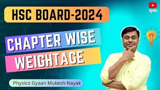 Chapter Wise Weightage  HSC Board  2024  Mukesh Sir [upl. by Adran]