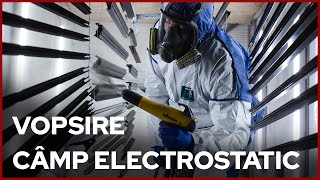 Vopsire în câmp electrostatic  uși paneluri profile  Drupanel [upl. by Haidebez]