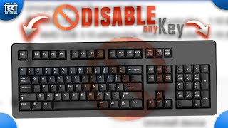 How to Disable any Key on Keyboard in Windows 1011 Disable Certain keys on keyboard Hindi [upl. by Cece]