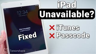 How to Undisable an iPad without iTunes or Passcode  Tenorshare 4uKey [upl. by Letnom]