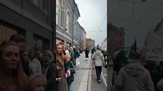 reactions of Norwegians shedding tears as they passed by a pro Palestinian protest in Oslo Norway [upl. by Ahseina]