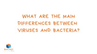 GCSE Biology  Infection amp Response 4  What are the main differences between viruses and bacteria [upl. by Ollie]