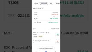 My mutual Portfolio Update  Sip Mutual Fund Investing shorts [upl. by Edmon]